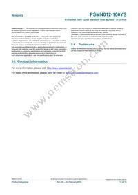 PSMN012-100YS Datasheet Page 14