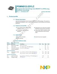 PSMN012-25YLC Datasheet Cover
