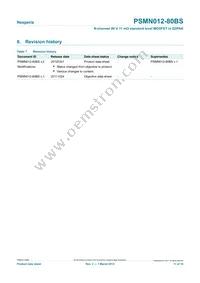 PSMN012-80BS Datasheet Page 11