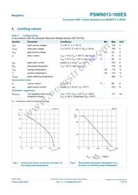 PSMN013-100ES Datasheet Page 3