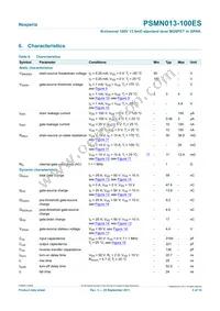 PSMN013-100ES Datasheet Page 5