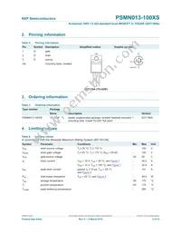 PSMN013-100XS Datasheet Page 2