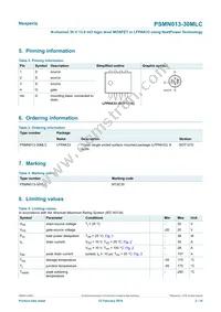 PSMN013-30MLC Datasheet Page 2