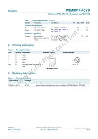 PSMN014-40YS Datasheet Page 2