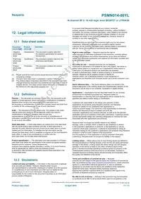 PSMN014-80YLX Datasheet Page 11