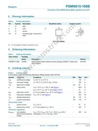 PSMN015-100B Datasheet Page 2