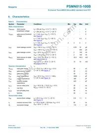 PSMN015-100B Datasheet Page 5