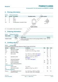 PSMN015-60BS Datasheet Page 2