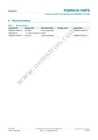 PSMN016-100PS Datasheet Page 11