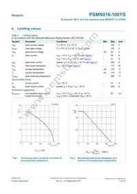 PSMN016-100YS Datasheet Page 3