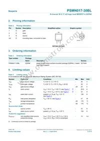 PSMN017-30BL Datasheet Page 2