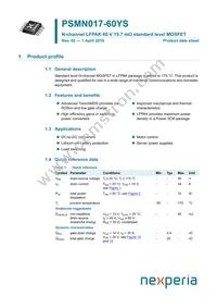 PSMN017-60YS Datasheet Cover