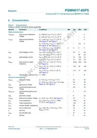 PSMN017-80PS Datasheet Page 5