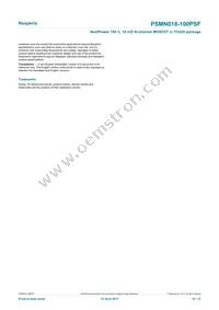 PSMN018-100PSFQ Datasheet Page 12