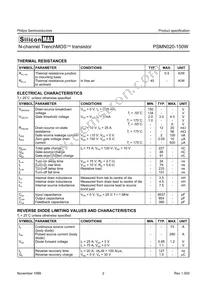 PSMN020-150W Datasheet Page 2