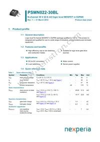 PSMN022-30BL Datasheet Cover