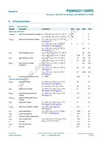 PSMN027-100PS Datasheet Page 5