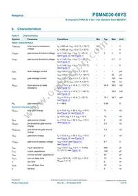 PSMN030-60YS Datasheet Page 6