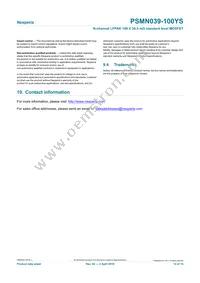 PSMN039-100YS Datasheet Page 14