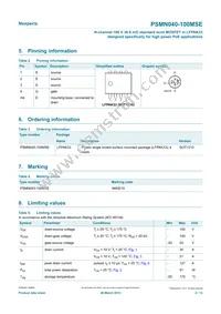 PSMN040-100MSEX Datasheet Page 2