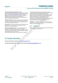 PSMN050-80BS Datasheet Page 13