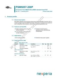 PSMN057-200P Datasheet Cover