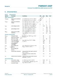 PSMN057-200P Datasheet Page 6