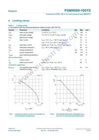 PSMN069-100YS Datasheet Page 3