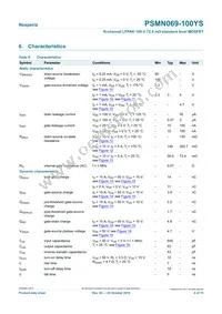 PSMN069-100YS Datasheet Page 6