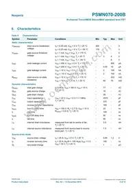 PSMN070-200B Datasheet Page 5