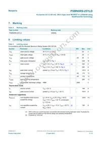 PSMN0R9-25YLDX Datasheet Page 3
