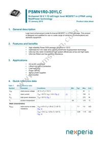 PSMN1R0-30YLC Datasheet Cover