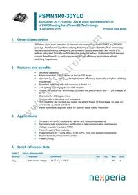 PSMN1R0-30YLDX Datasheet Cover