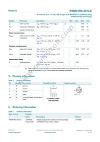 PSMN1R0-30YLDX Datasheet Page 2