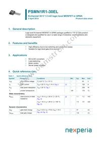 PSMN1R1-30EL Datasheet Cover