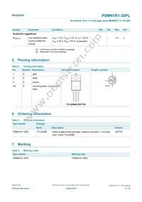 PSMN1R1-30PL Datasheet Page 2