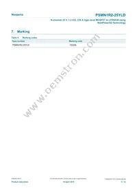PSMN1R2-25YLDX Datasheet Page 3