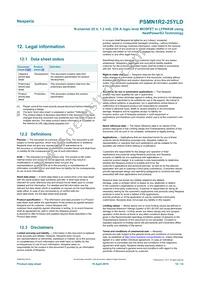 PSMN1R2-25YLDX Datasheet Page 12