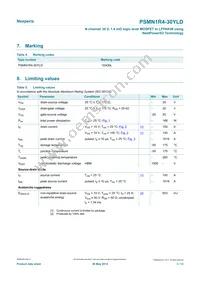 PSMN1R4-30YLDX Datasheet Page 3