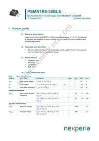 PSMN1R5-30BLEJ Datasheet Cover