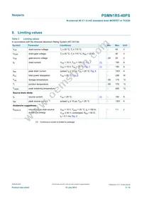 PSMN1R5-40PS Datasheet Page 3
