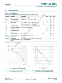 PSMN1R6-30PL Datasheet Page 3