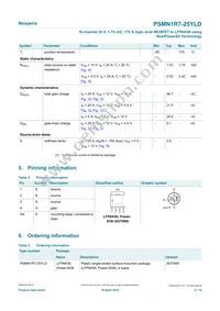 PSMN1R7-25YLDX Datasheet Page 2