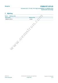 PSMN1R7-25YLDX Datasheet Page 3