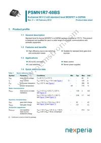 PSMN1R7-60BS Datasheet Cover