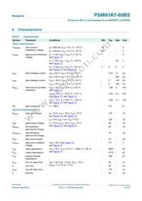 PSMN1R7-60BS Datasheet Page 5