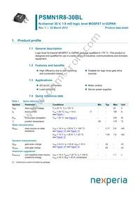 PSMN1R8-30BL Datasheet Cover
