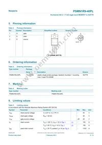 PSMN1R9-40PLQ Datasheet Page 2