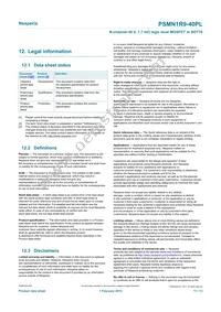 PSMN1R9-40PLQ Datasheet Page 11