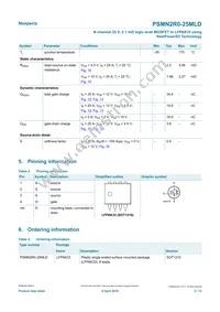 PSMN2R0-25MLDX Datasheet Page 2